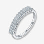 The Evadne Moissanite Half Eternity Ring, 1.0CT, ideal for engagement or wedding 💍✨, stunning brilliance, amazing value!