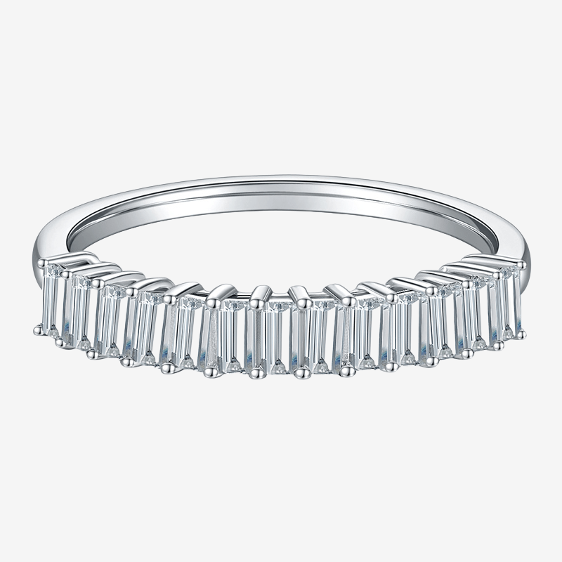 The Evadne Moissanite Half Eternity Ring 1.0CT 💍✨ Perfect for weddings & engagements, offering amazing value and timeless elegance!