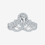 Evelisse Pear-Cut Moissanite Tiara Ring 💍✨ - Stunning engagement & wedding ring with amazing value! #Moissanite #Sapphire