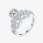 The Evelisse Pear-Cut Moissanite Tiara Ring RING by Chantal Vaulet