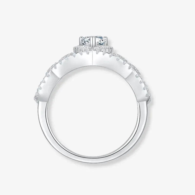The Evelisse Pear-Cut Moissanite Tiara Ring RING by Chantal Vaulet