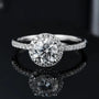 The Evelora Moissanite Halo Ring RING by Chantal Vaulet
