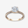Moissanite engagement ring 🌟 The Everly – Round Cut Solitaire in gold, perfect for weddings and amazing value 💍✨