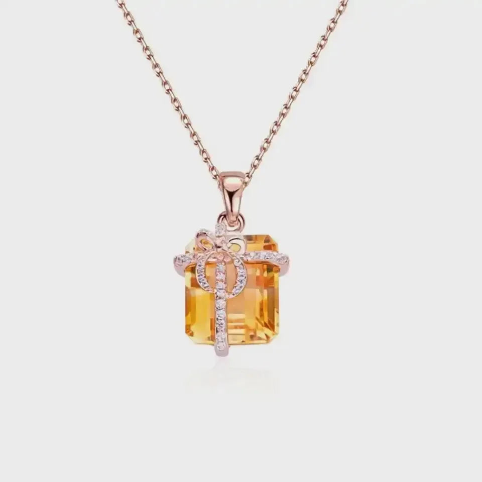 The Felisara Citrine Necklace PENDANT by Chantal Vaulet