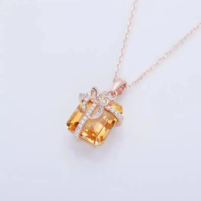 The Felisara Citrine Necklace PENDANT by Chantal Vaulet