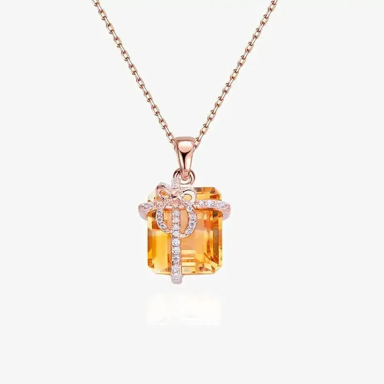 The Felisara Citrine Necklace PENDANT by Chantal Vaulet