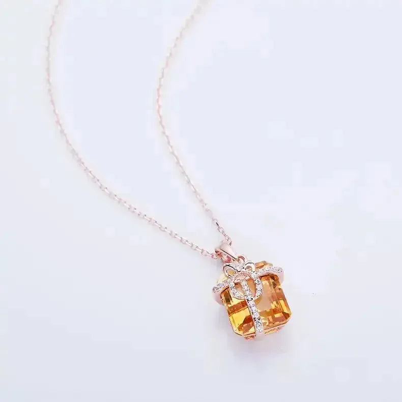 The Felisara Citrine Necklace PENDANT by Chantal Vaulet