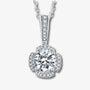 The Florianne Moissanite Clover Halo Necklace PENDANT by Chantal Vaulet