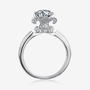 Florielle Moissanite Bloom Ring 💍, floral design with 1.0CT Moissanite, ideal for engagement & wedding ✨, amazing value!