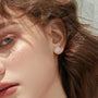 The Iris Round Moissanite Earrings 1CT - EARRINGS - Chantal Vaulet