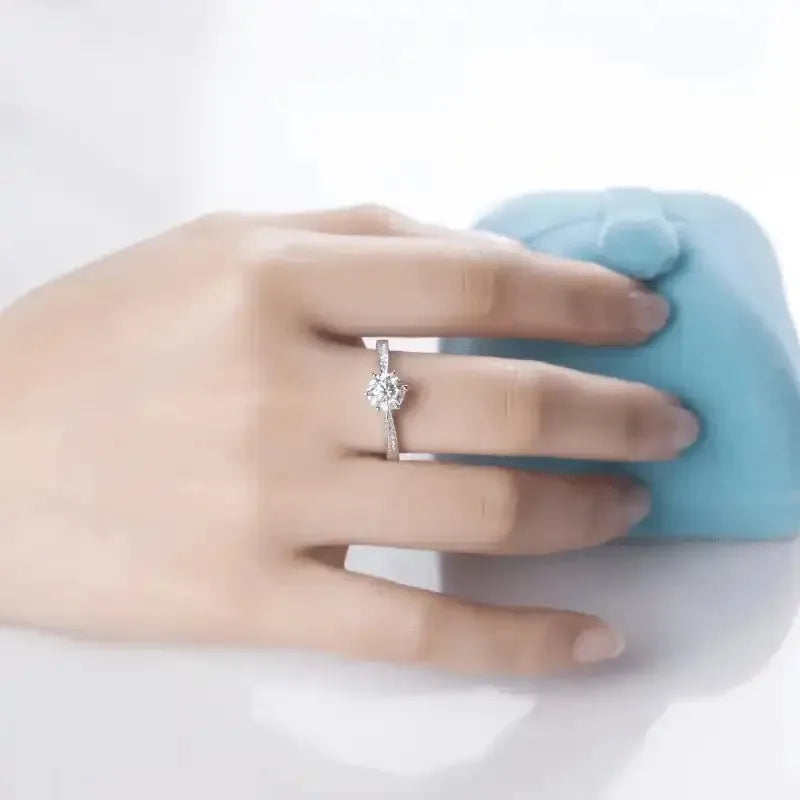 The Isalyn 1CT Round-Cut Moissanite Ring RING by Chantal Vaulet