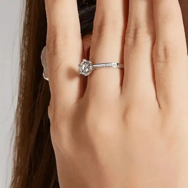 The Isalyn 1CT Round-Cut Moissanite Ring RING by Chantal Vaulet