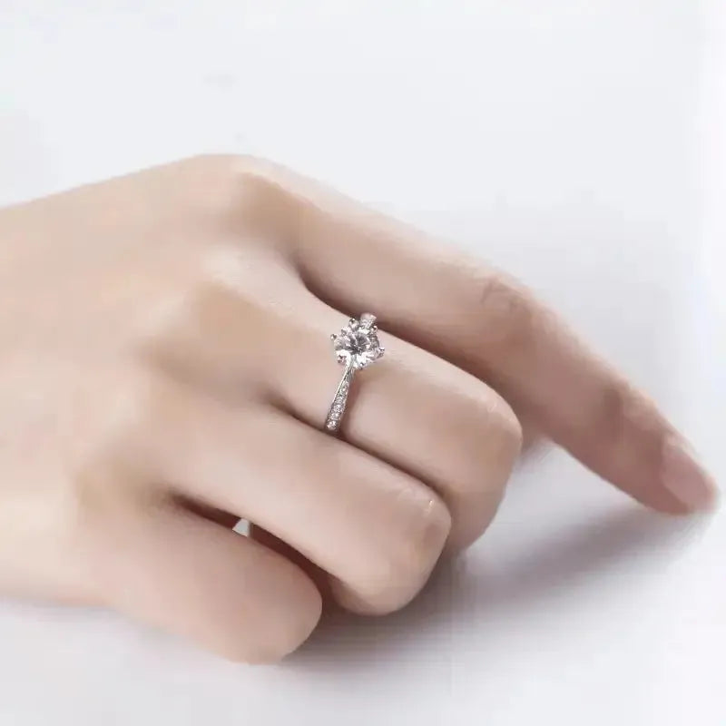 The Isalyn 1CT Round-Cut Moissanite Ring RING by Chantal Vaulet