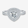 Stunning Ismeria trillion-cut Moissanite halo ring 💍✨, perfect for engagement or wedding, amazing value with luxury appeal!