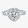 The Ismeria Trillion-Cut Moissanite Halo Ring RING by Chantal Vaulet