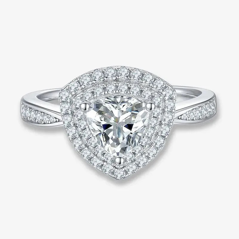 The Ismeria Trillion-Cut Moissanite Halo Ring RING by Chantal Vaulet