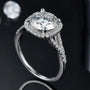 The Isolde – Moissanite Halo Ring 3CT RING by Chantal Vaulet
