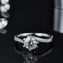The Lillian – Moissanite Side - Stone Engagement Ring 1CT - RING - Chantal Vaulet
