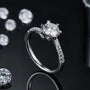 The Lillian – Moissanite Side - Stone Engagement Ring 1CT - RING - Chantal Vaulet