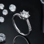 The Lillian – Moissanite Side - Stone Engagement Ring 1CT - RING - Chantal Vaulet