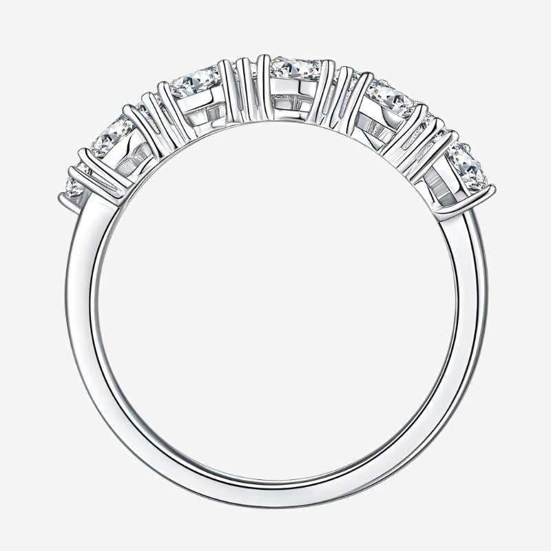 Elegant Moissanite eternity band ring featuring 10 sparkling stones 💍✨ Perfect for engagement or wedding, amazing value!