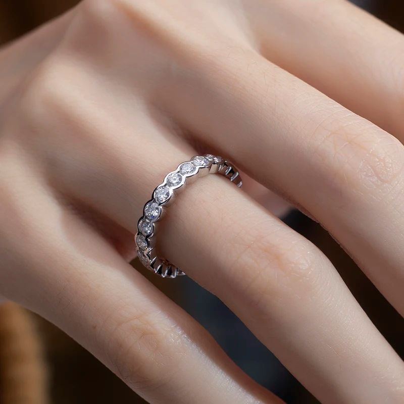 The Liora Moissanite or Lab Diamond Eternity Band - RING - Chantal Vaulet