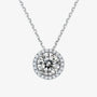 The Lioranne Moissanite Halo Necklace PENDANT by Chantal Vaulet