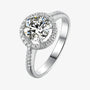 The Liravine Moissanite Halo Ring RING by Chantal Vaulet