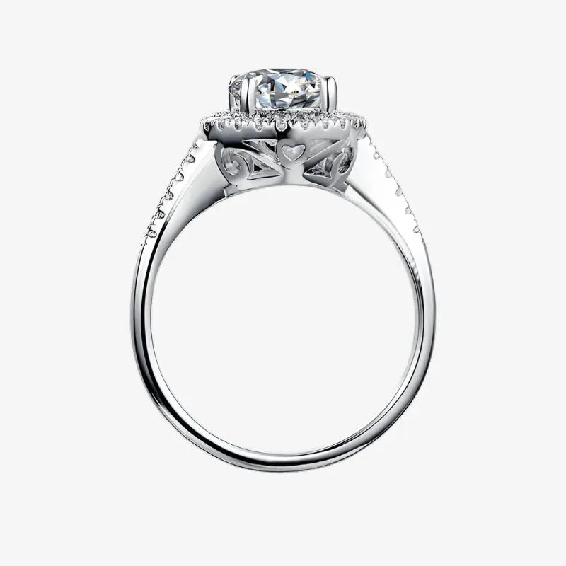 The Liravine Moissanite Halo Ring RING by Chantal Vaulet