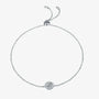 The Liva Moissanite Halo Adjustable Bracelet BRACELET by Chantal Vaulet