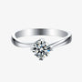 The Livia – Moissanite Solitaire Engagement Ring 0.5CT Ring by Chantal Vaulet