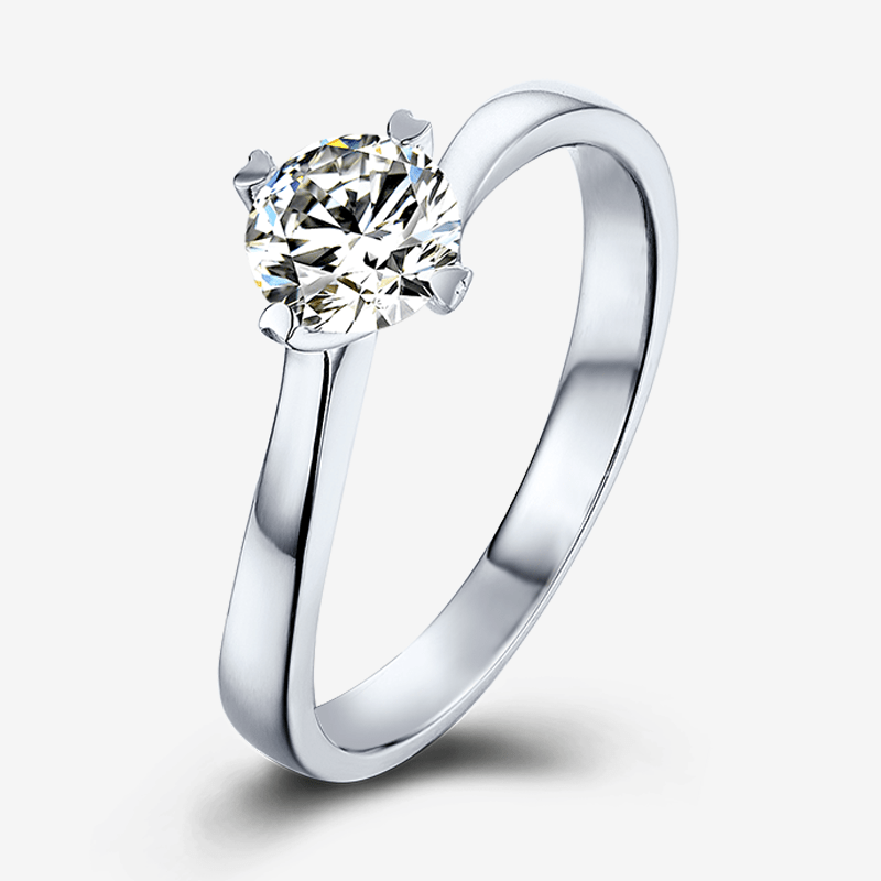 The Livia Moissanite solitaire engagement ring 💍 0.5CT, perfect for weddings or special moments. Amazing value! ✨