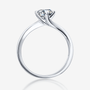 The Livia Moissanite solitaire engagement ring 💍 features a 0.5CT round stone in a sleek prong setting. Amazing value! ✨