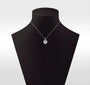 The Loravelle Moissanite Heart Halo Necklace PENDANT by Chantal Vaulet