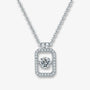 The Loravine Moissanite Dancing Rectangle Necklace PENDANT by Chantal Vaulet