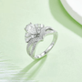 The Lorellia Moissanite Crown Ring 💍✨ features a stunning 1.0CT pear-shaped Moissanite, perfect for engagement or weddings!