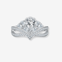 Stunning Lorellia Moissanite Crown Ring 💍✨ with 1.0CT pear-shaped stone, perfect for engagements and weddings! Amazing value.