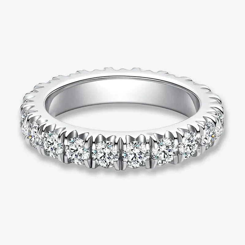 The Lorena Moissanite Prong-Set Eternity Band RING by Chantal Vaulet