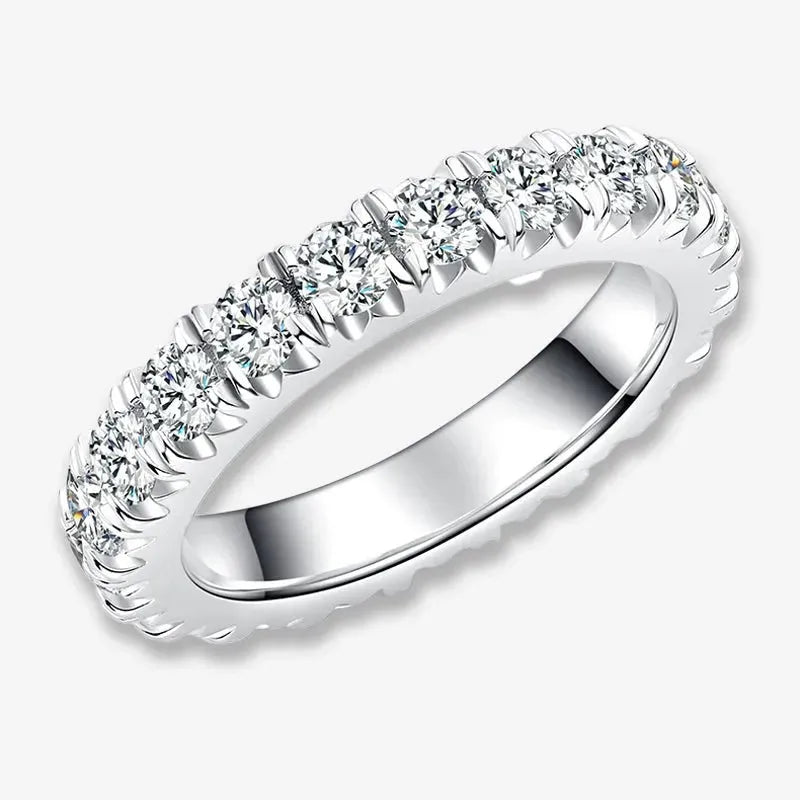 The Lorena Moissanite Prong-Set Eternity Band RING by Chantal Vaulet