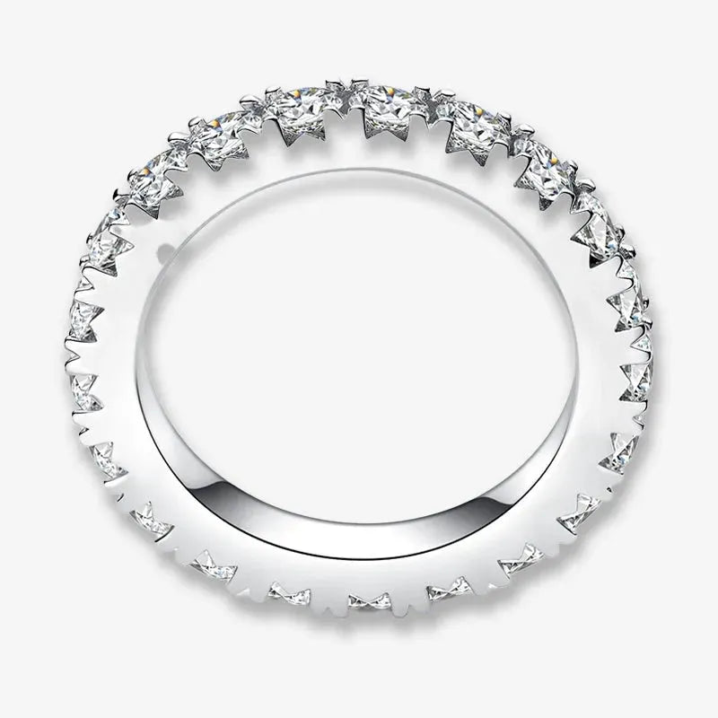 The Lorena Moissanite Prong-Set Eternity Band RING by Chantal Vaulet