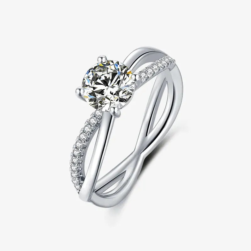 The Lorivelle Moissanite Twist Ring RING by Chantal Vaulet
