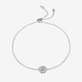 The Luvia Moissanite Halo Adjustable Bracelet - Chantal Vaulet