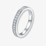 The Milara Moissanite Channel-Set Eternity Band RING by Chantal Vaulet