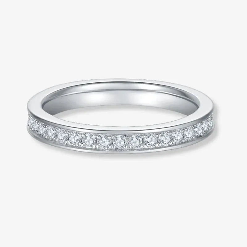 The Milara Moissanite Channel-Set Eternity Band RING by Chantal Vaulet