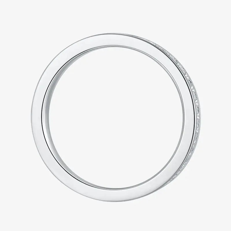 The Milara Moissanite Channel-Set Eternity Band RING by Chantal Vaulet