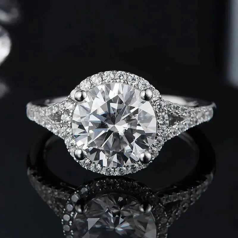 The Miralys Round Moissanite Ring (1.5CT, 2CT, 3CT) RING by Chantal Vaulet