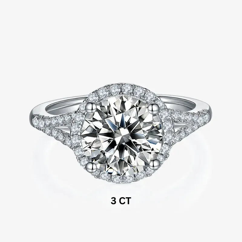 The Miralys Round Moissanite Ring (1.5CT, 2CT, 3CT) RING by Chantal Vaulet