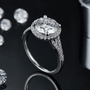 The Miralys Round Moissanite Ring 💍✨, showcasing timeless elegance in 1.5CT, 2CT, 3CT; perfect for engagement and wedding!