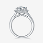 Stunning Miralys Round Moissanite Ring showcasing 1.5CT, 2CT, and 3CT for engagement and wedding 💍💖. Amazing value!