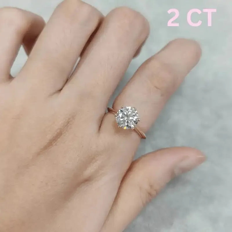 The Novalune – Moissanite Engagement Ring 1.0 CT - 3 CT - RING - Chantal Vaulet
